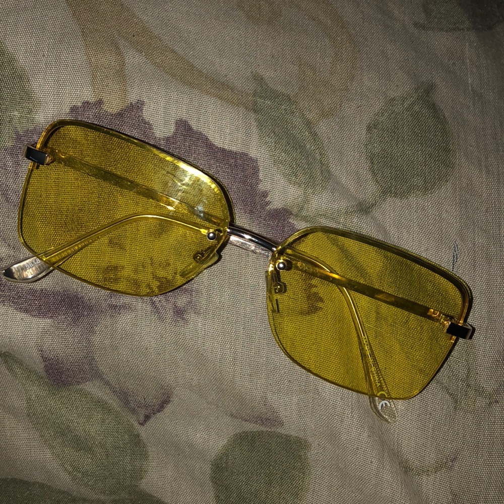 Vintage Yellow Tint Sunglasses